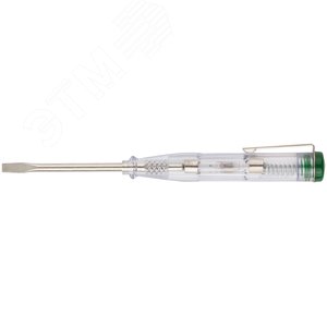 Отвертка индикаторная, белая ручка, 100-500 В, 140 мм