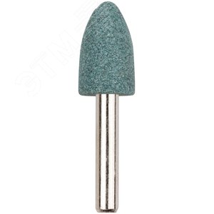 Шарошка абразивная (по камню, мрамору, кафелю), хвостовик 6 мм, цилиндр с остр.наконечник. 14 х 25 мм