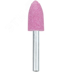 Шарошка абразивная (по металлу), хвостовик 6 мм, цилиндр с острым наконечником 14 х 25 мм