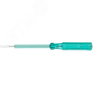 Отвертка индикаторная, зеленая ручка, 100-500 В, 190 мм