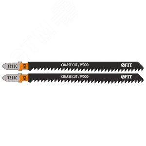 Полотна по дереву, HCS, разведенные, фрезерованные зубья, 126/100/2,5 мм (Т311С), 2 шт.