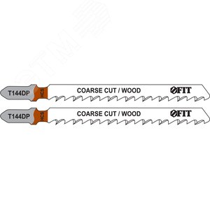Полотна по дереву, HCS, разведенные, шлифованные зубья 100/74/4 мм (T144DP), 2 шт