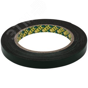 Лента клеящая, двухсторонняя монтажная,на вспененной основе, с полимерной подложкой 12 мм х 5 м