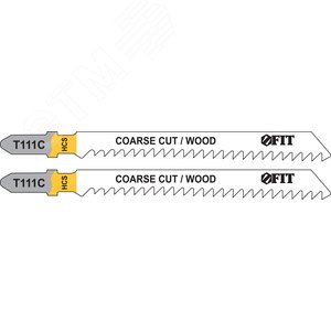 Полотна по дереву, HCS, разведенные, фрезерованные зубья, 100/74/3 мм (Т111С), 2 шт