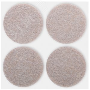 Подкладки для мебели самоклеющиеся круглые 34 мм, 4 шт., войлок