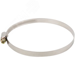 Хомут обжимной (нержавеющая сталь) 90-110 мм