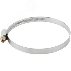 Хомут обжимной (нержавеющая сталь) 70-90 мм