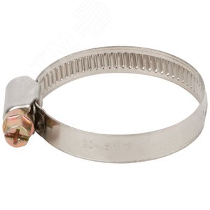 Хомут обжимной (нержавеющая сталь) 30-45 мм