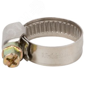 Хомут обжимной (нержавеющая сталь) 12-22 мм
