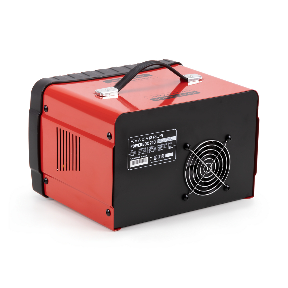 Инверторное пуско-зарядное устройство KVAZARRUS PowerBox 240i, таймер, цветная коробка