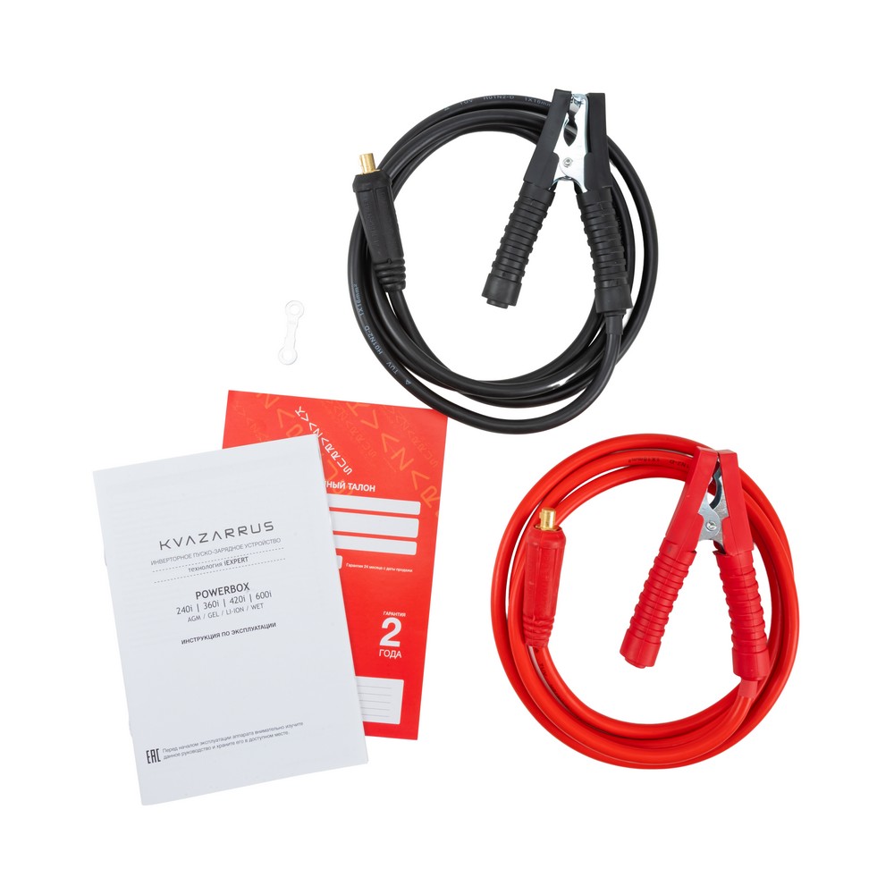 Инверторное пуско-зарядное устройство KVAZARRUS PowerBox 360i, таймер, цветная коробка