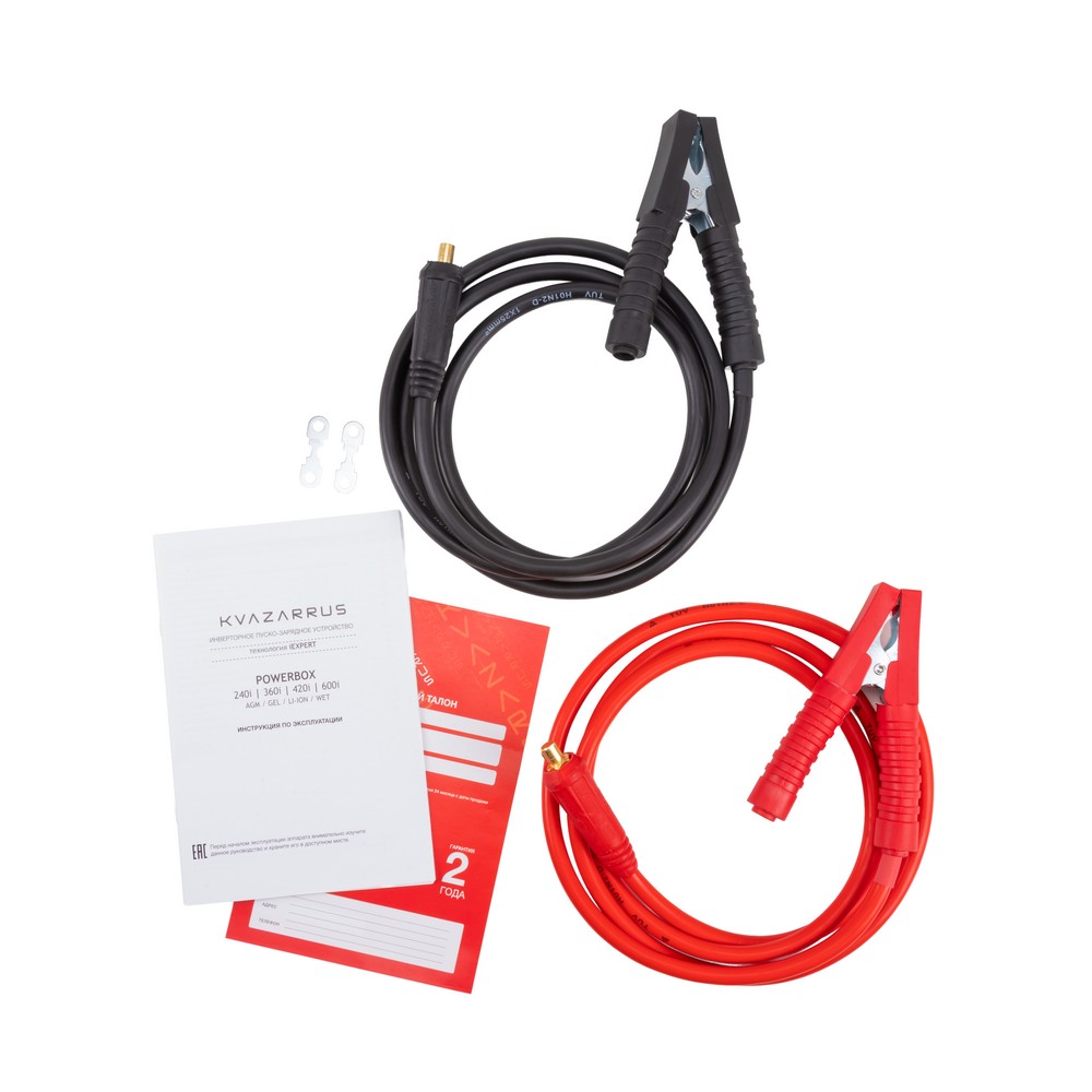 Инверторное пуско-зарядное устройство KVAZARRUS PowerBox 420i, таймер, цветная коробка
