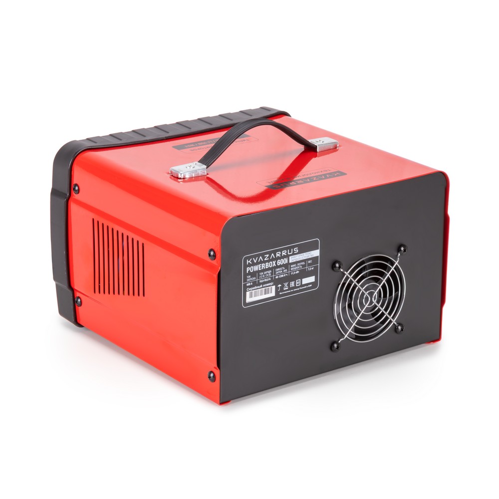Инверторное пуско-зарядное устройство KVAZARRUS PowerBox 600i, таймер, алюминиевый кейс