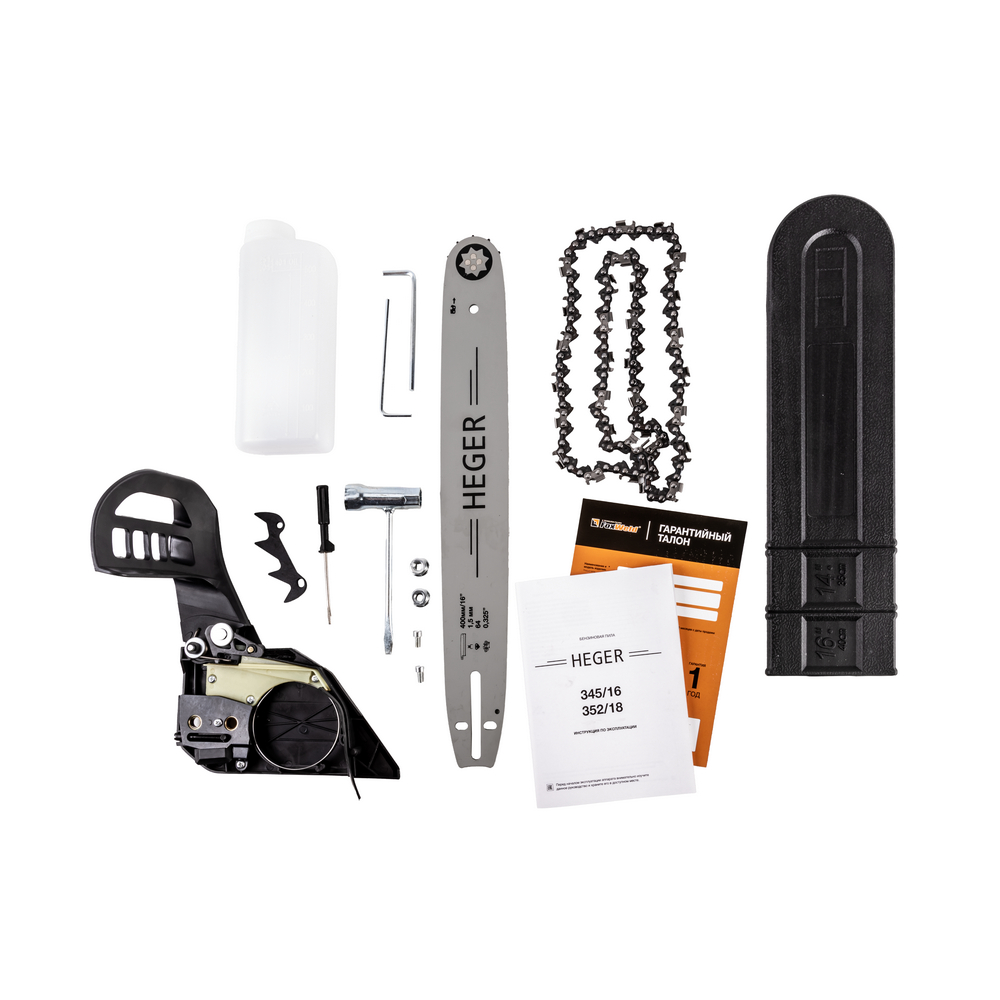 Бензиновая цепная пила HEGER 345/16