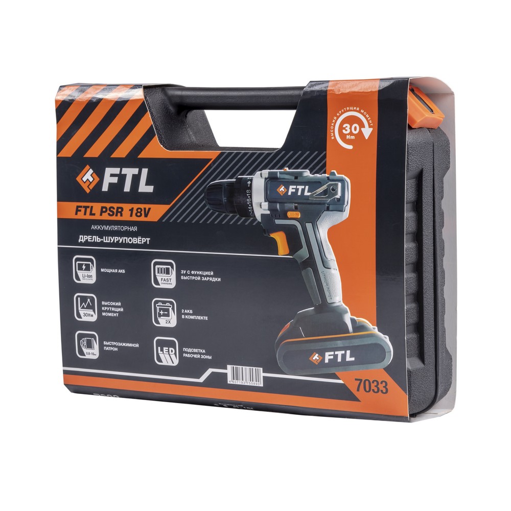 Аккумуляторная дрель-шуруповерт FTL PSR 18V