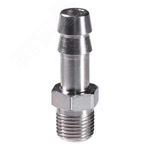 Переходник 1/8''M на елочку 8мм с обжимным кольцом 11x13мм