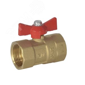 Кран шаровой латунь Ду 20 Ру16 ВР бабочка 103254