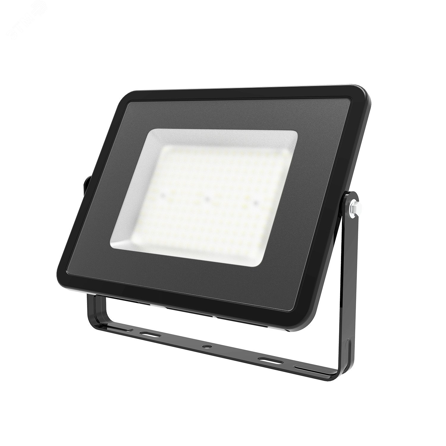 Прожектор светодиодный ДО 100 Вт 6500К 12000 лм 175-265В IP65 210х32х283мм Алюминий матрированное закаленное стекло Qplus Gauss