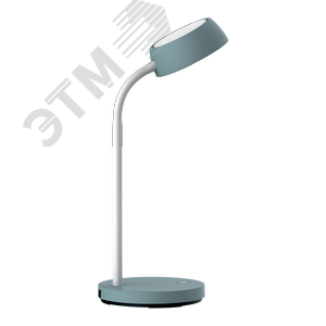 Светильник настольный светодиодный LED 8 Вт 600 Лм 4000К модель GTL602 бирюзовый диммируемый Qplus