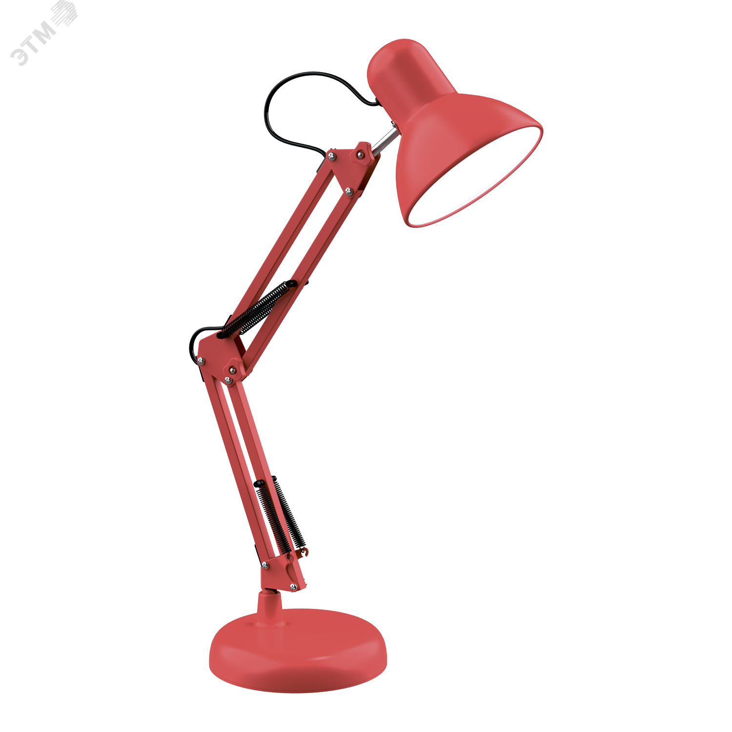 Светильник настольный под лампу E27 х60 Вт 220-240В IP20 300х150 мм Красный струбцина GTL Gauss