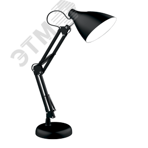 Светильник настольный под лампу E27 х60 Вт 220-240В IP20 300х150 мм Черный струбцина GTL Gauss