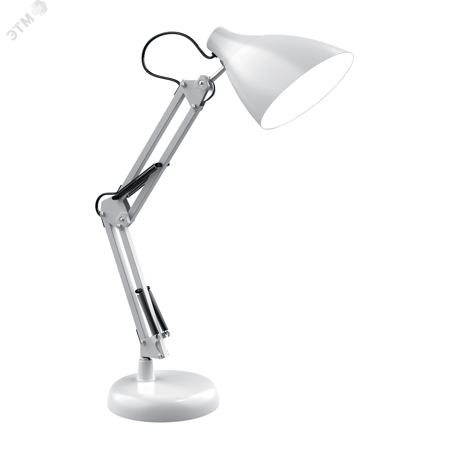 Светильник настольный под лампу E27 х60 Вт 220-240В IP20 300х150 мм Белый струбцина GTL Gauss