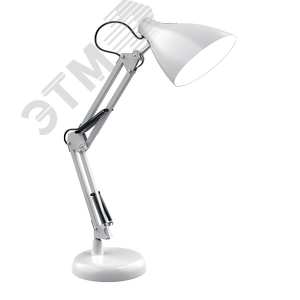 Светильник настольный под лампу E27 х60 Вт 220-240В IP20 300х150 мм Белый струбцина GTL Gauss