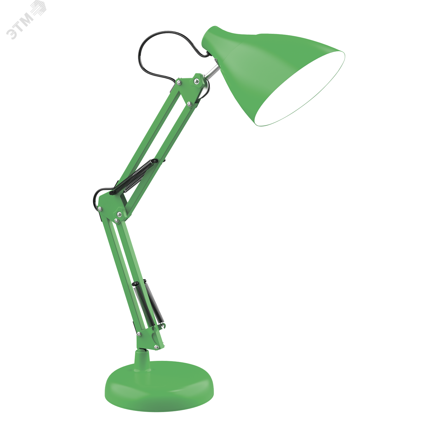 Светильник настольный под лампу E27 х60 Вт 220-240В IP20 300х150 мм Зеленый струбцина GTL