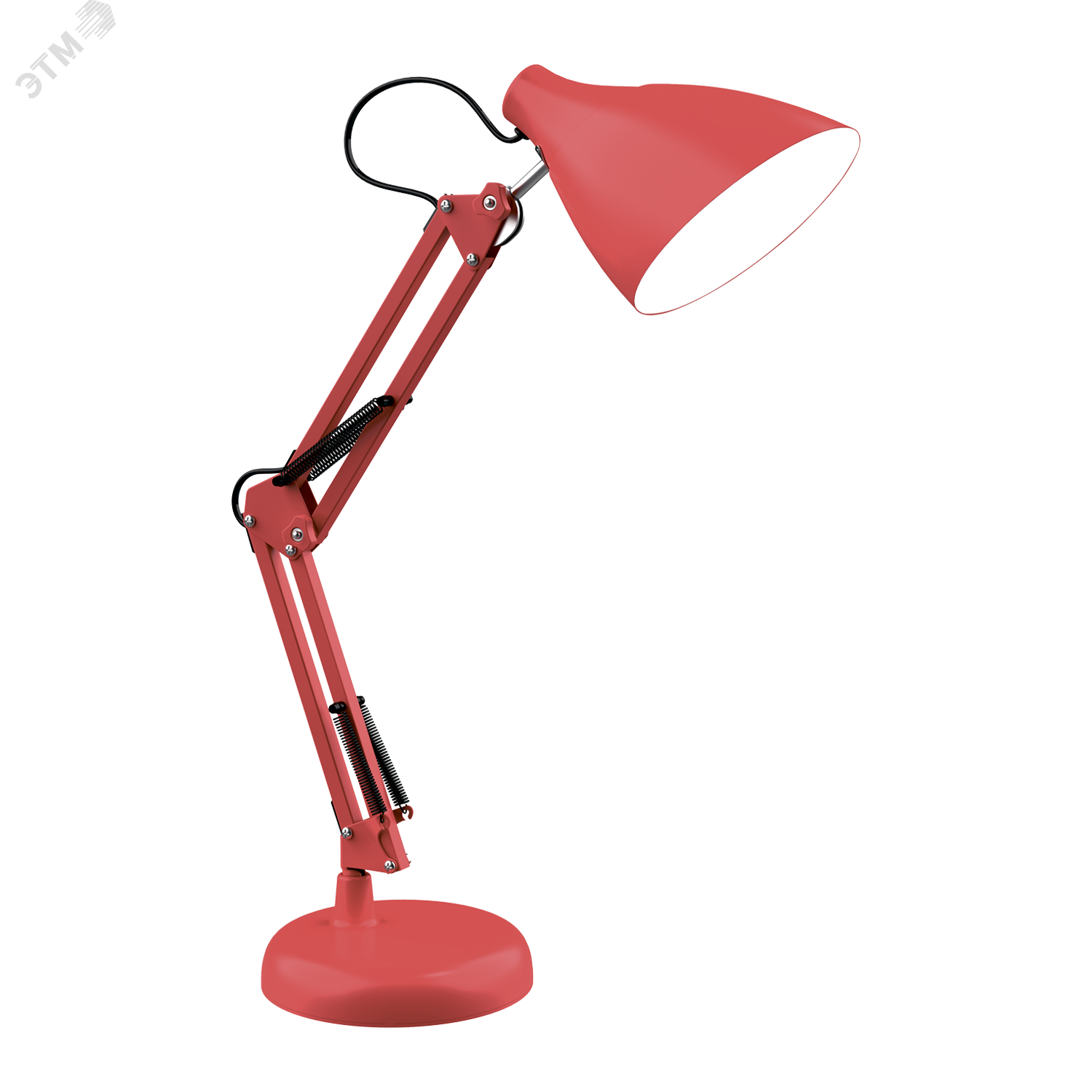 Светильник настольный под лампу E27 х60 Вт 220-240В IP20 300х150 мм Красный струбцина GTL Gauss