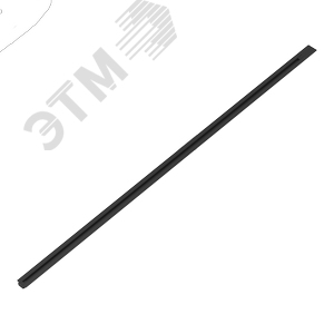 Шинопровод встраиваемый 2м черный (с адаптером питания и заглушкой) однофазный