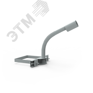 Кронштейн для уличных светильников на опору с 1-м хомутом 625х460х280 D48 мм