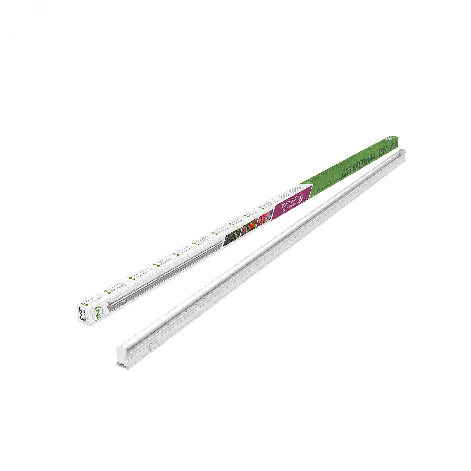Светильник светодиодлный для растений (фитосветильник) ДПО 15 Вт IP20 1175х25х37 мм Fito Gauss