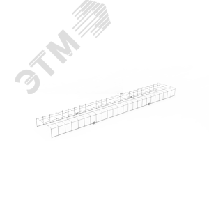 Решетка защитная для светильника ЛПО/ДПО 1320х230х96 Gauss