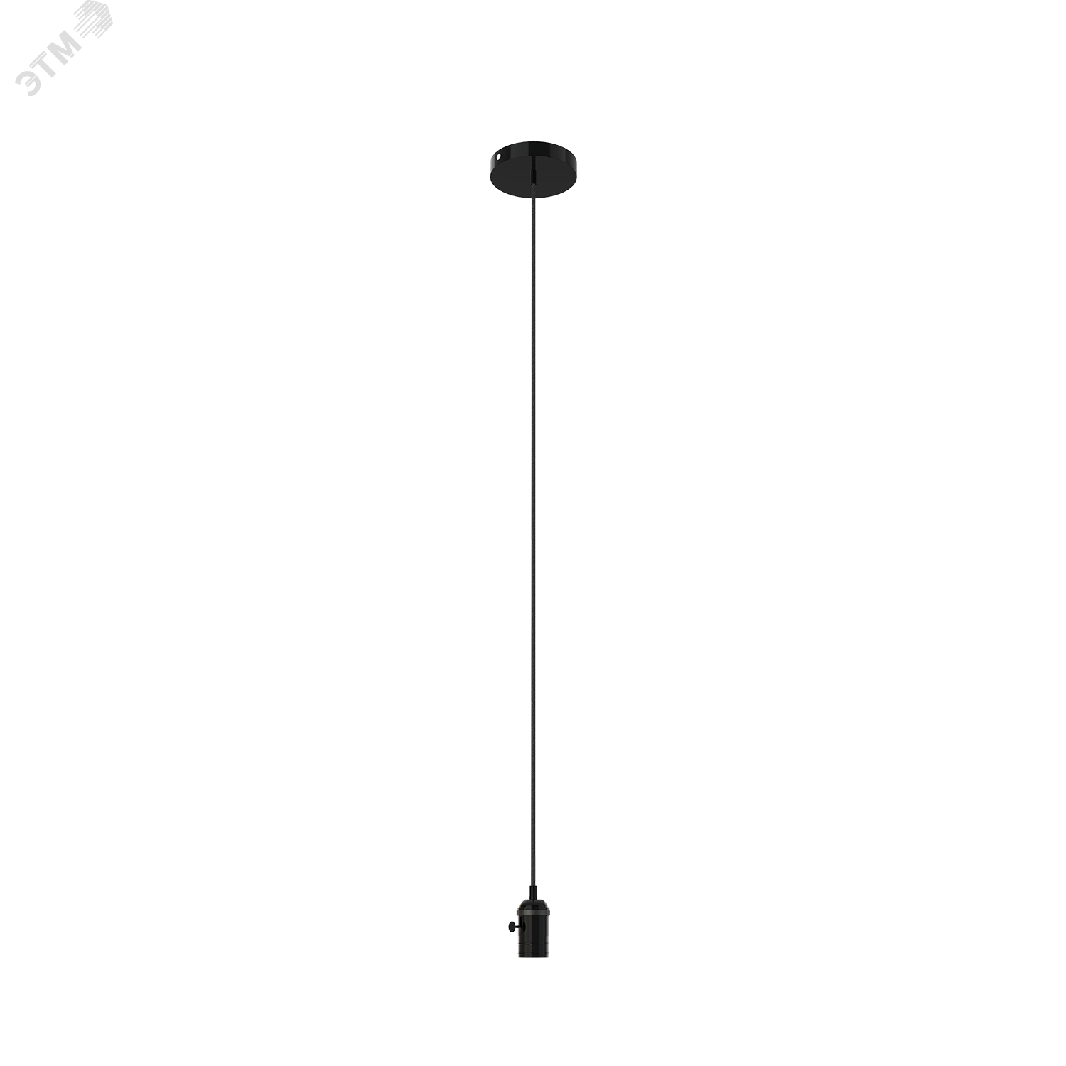 Светильник подвесной под лампу E27 1х60 Вт 200-240В IP20 1000х38 мм Черный Decor Gauss