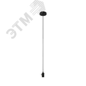 Светильник подвесной под лампу E27 1х60 Вт 200-240В IP20 1000х38 мм Черный Decor Gauss