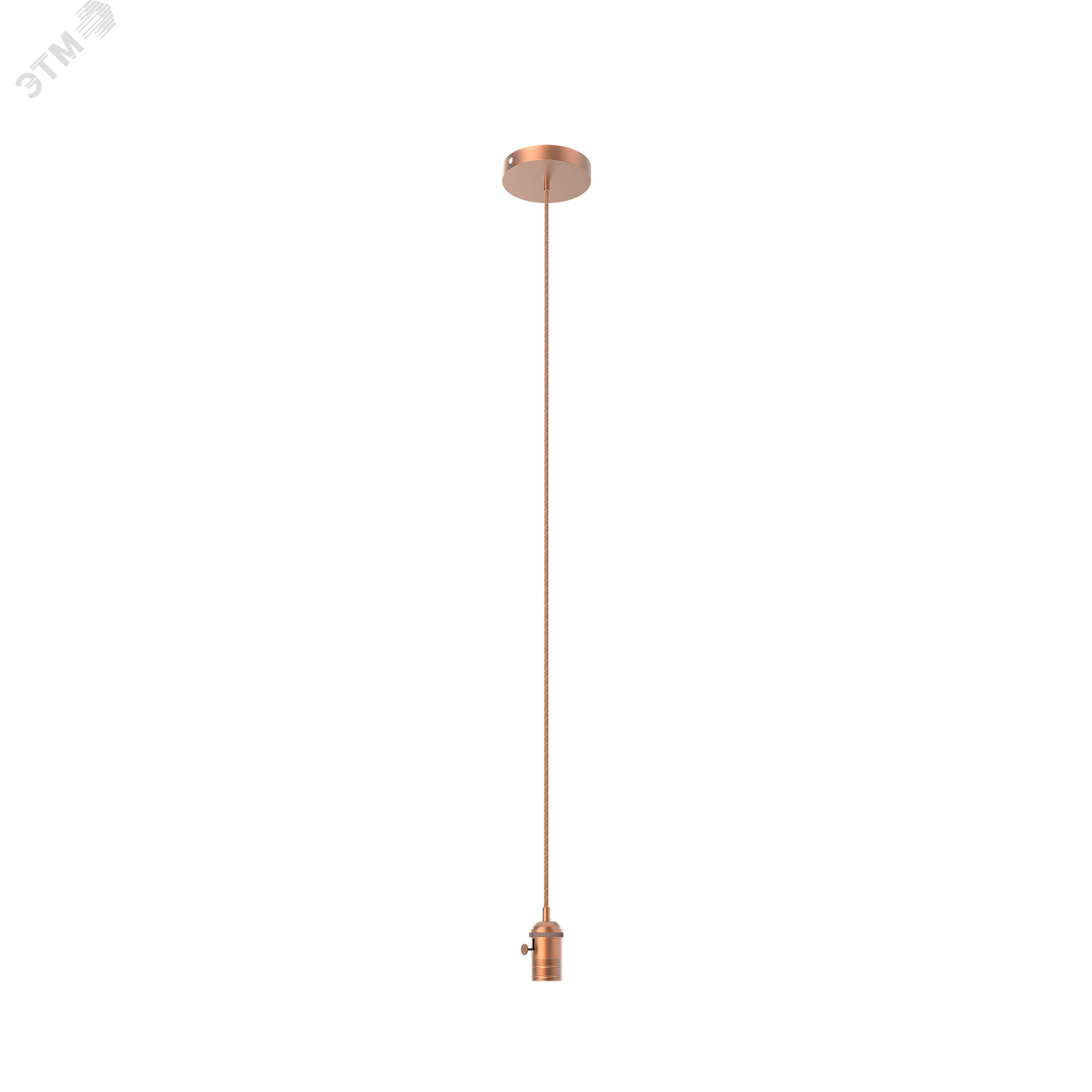 Светильник подвесной под лампу E27 1х60 Вт 200-240В IP20 1000х38 мм Медный Decor Gauss
