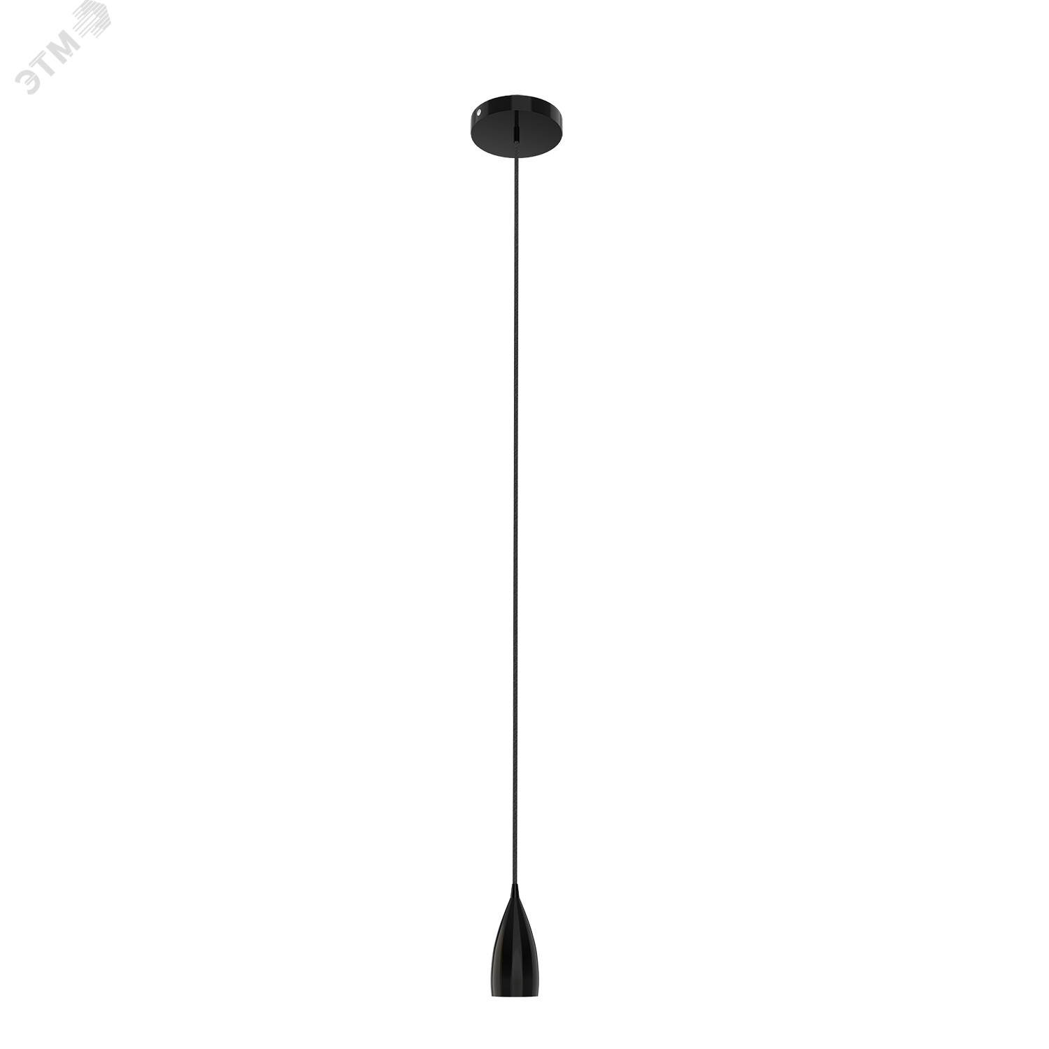 Светильник подвесной под лампу E27 1х60 Вт 200-240В IP20 1000х50 мм Черный Decor Gauss