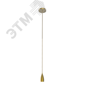 Светильник подвесной под лампу E27 1х60 Вт 200-240В IP20 1000х50 мм Бронзовый Decor