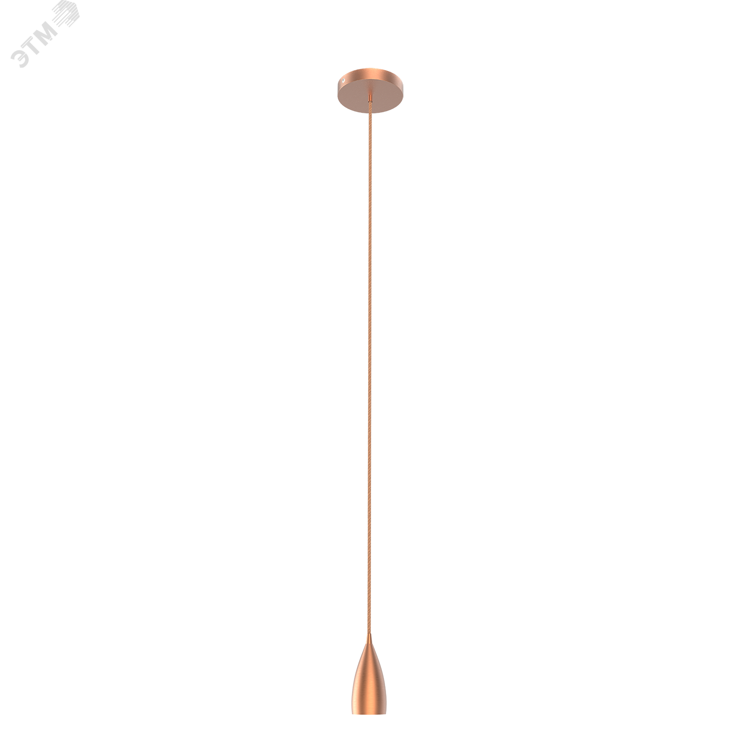 Светильник подвесной под лампу E27 1х60 Вт 200-240В IP20 1000х50 мм Медный Decor Gauss