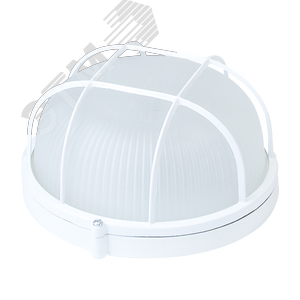 Светильник НБП под лампу E27 1х100 Вт 220-230В IP54 240х115 мм Белый Gauss