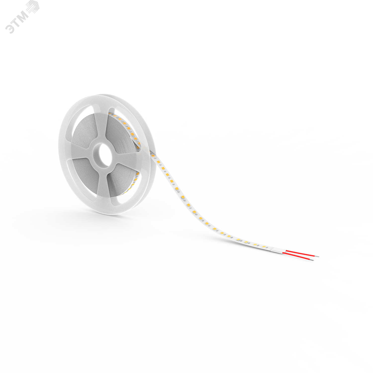 Лента светодиодная LED 2835/120-SMD 10 Вт/м 700 Лм/м 3000К теплый белый IP20 12 В DC 8 мм (катушка 5 м) Basic Gauss