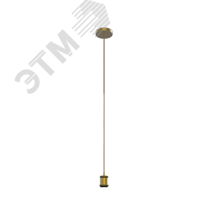 Светильник подвесной под лампу E27 1х60 Вт 200-240В IP20 1000х48 мм Бронзовый Decor Gauss