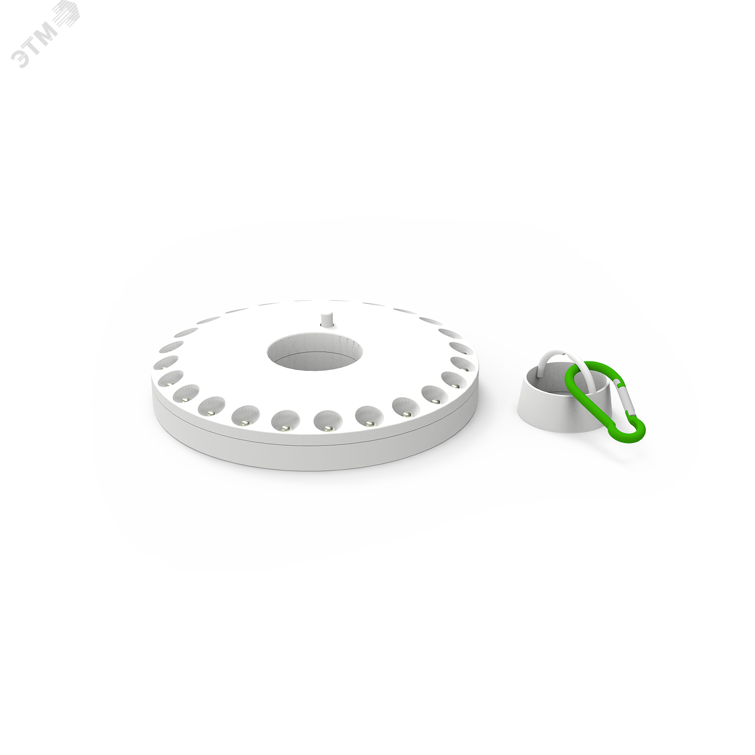 Фонарь кемпинговый туристический светодиодный LED 24LED 300 Лм модель GFL003 белый на батарейках 3xAA с магнитом и карабином Gauss