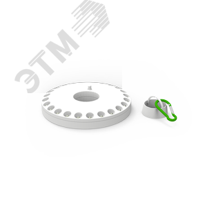 Фонарь кемпинговый туристический светодиодный LED 24LED 300 Лм модель GFL003 белый на батарейках 3xAA с магнитом и карабином Gauss