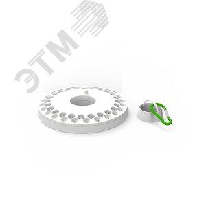 Фонарь кемпинговый туристический светодиодный LED 48LED 500 Лм модель GFL004 белый на батарейках 3xAA с магнитом и карабином Gauss