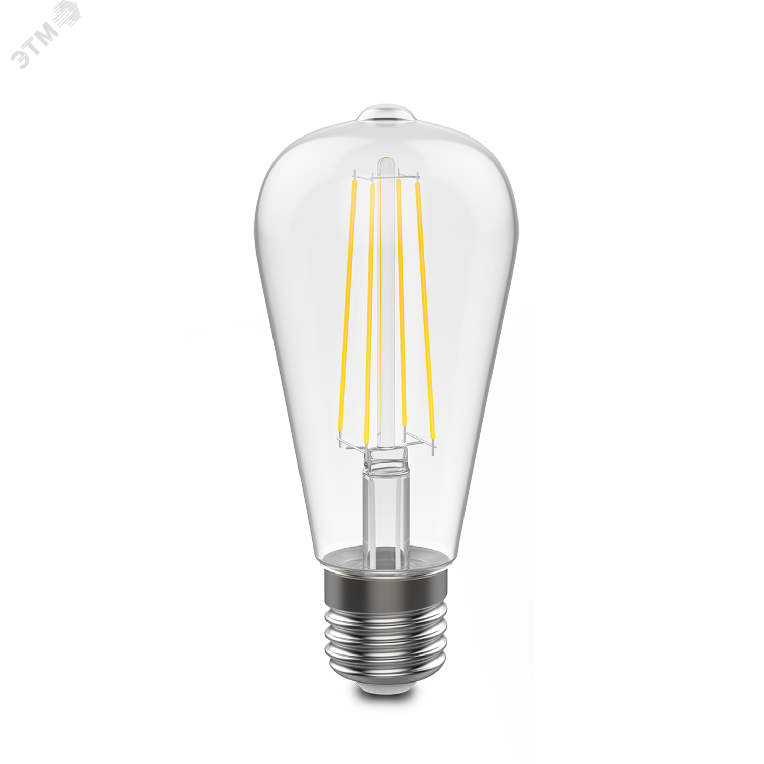 Лампа светодиодная филаментная LED 10 Вт 970 лм 4100К AC185-265В E27 ST64 нейтральный Black Filament