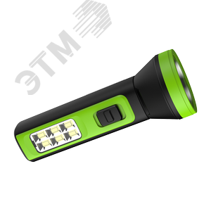 Фонарь ручной светодиодный LED 2 Вт 100 Лм модель GFL102 черный со свинцово-кислотным (Lead acid) аккумулятором 250 мАч