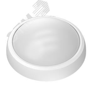 Светильник светодиодный ДБП 12 Вт 4000К 990 лм 160-260В IP54 D175х76мм круглый Пластик ЖКХ Qplus Gauss