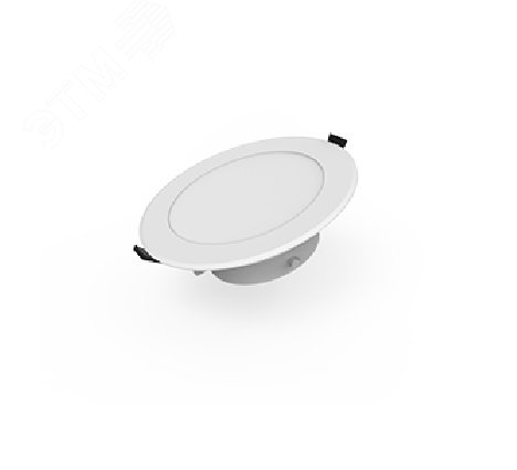 Светильник светодиодный ДВО 5,5 Вт 4000К 450 лм 170-260В IP54 D90х44мм монт d75мм Пластик Elementary Gauss