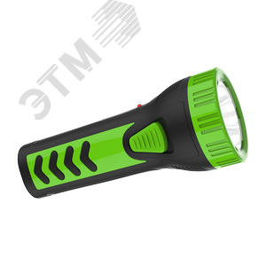 Фонарь ручной светодиодный LED 1 Вт 50 Лм модель GFL101 черный со свинцово-кислотным (Lead acid) аккумулятором 250 мАч